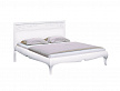 Кровать Соната ММ-283-02/16Б, белая эмаль с тёмной патиной