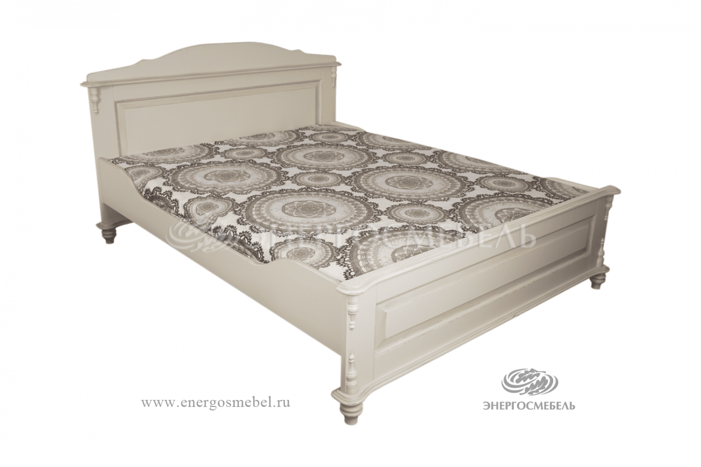 Кровать Скандия двойная (1800х2000), низкое изножье