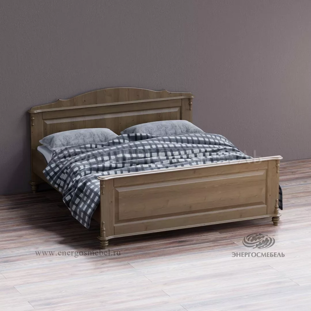Кровать Скандия двойная (1800х2000), высокое изножье