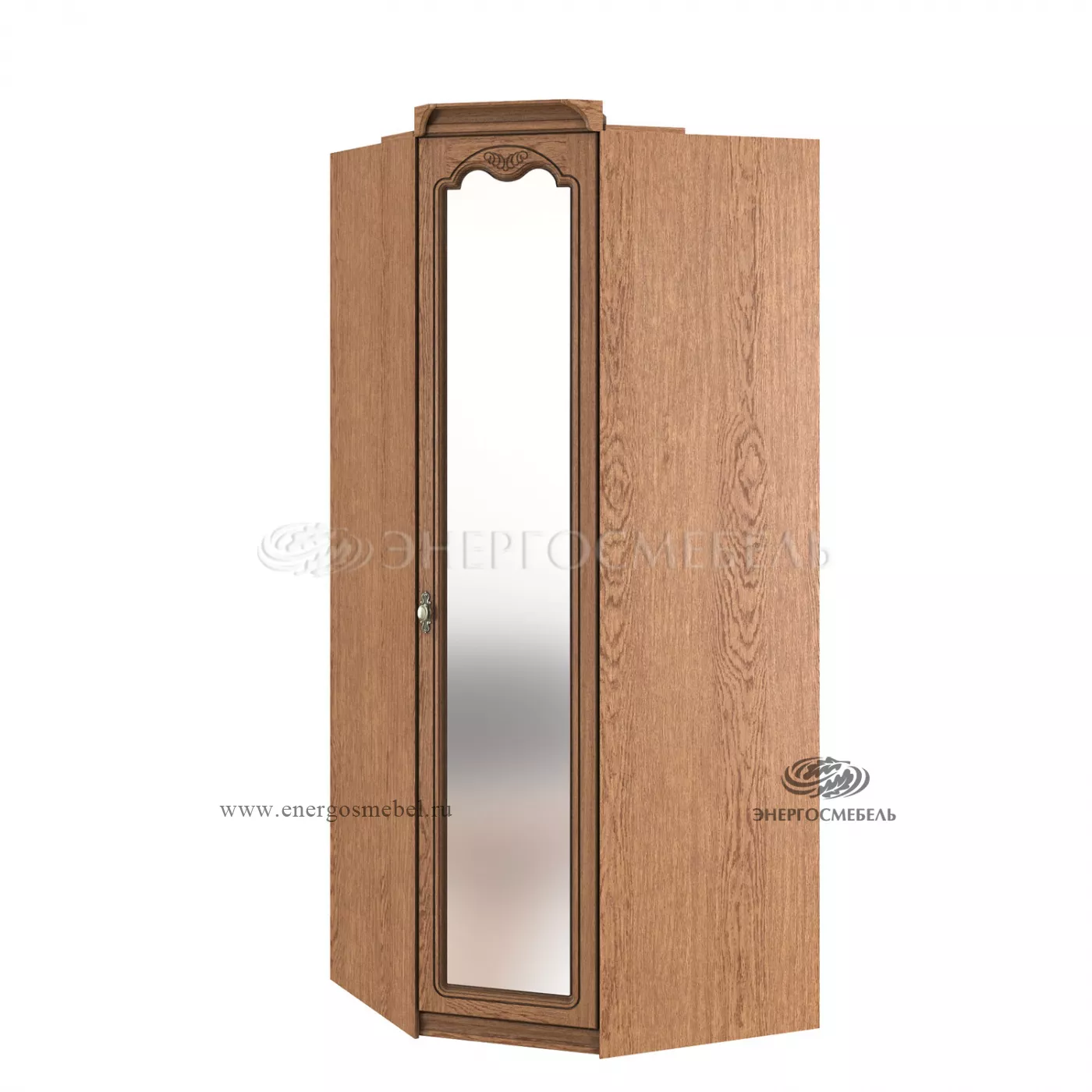 Шкаф для одежды угловой Орхидея с зеркалом